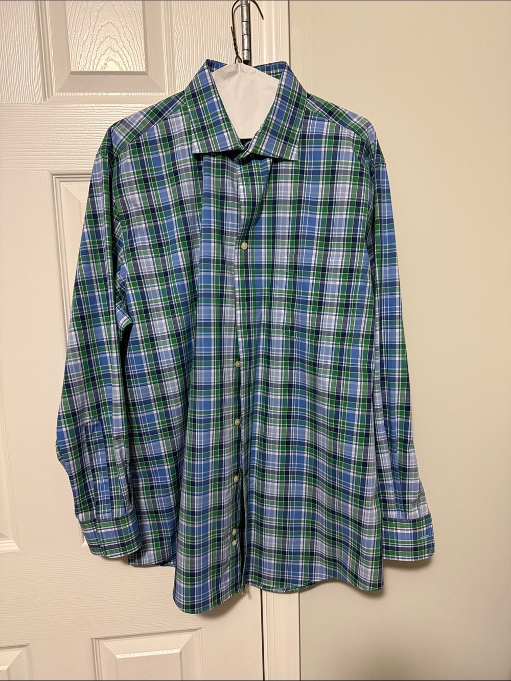 Polo by Ralph Lauren Green and Blue Plaid Button-Down Shirt